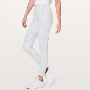 Lululemon Speed Up Tight Full-On Luxtreme leggings, Eternal White Wave